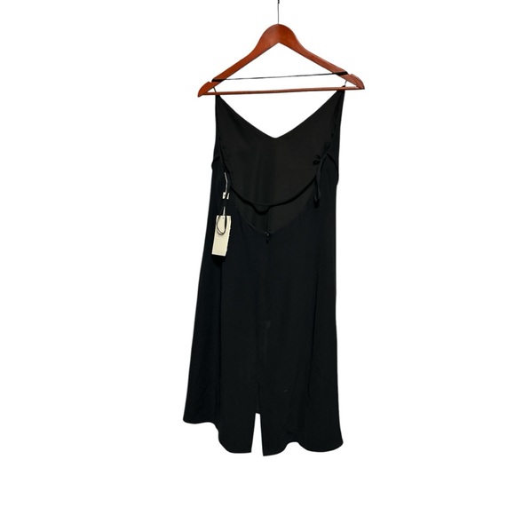 Armani Collezioni NWT 100% silk black cowl with halter strap neck cocktail dress - Picture 8 of 13